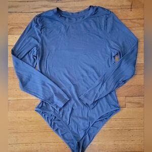 Gray Long Sleeve Bodysuit